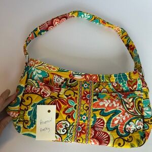 Vera Bradley Provencal Paisley Shoulder Bag Quilted Cotton Small Purse